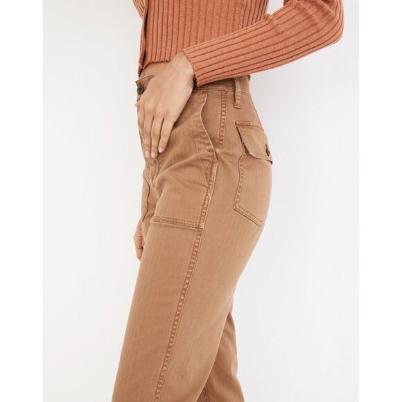 Madewell The Perfect Vintage Straight Workwear Pant Weathered Walnut Size 27 NWT - Picture 2 of 9